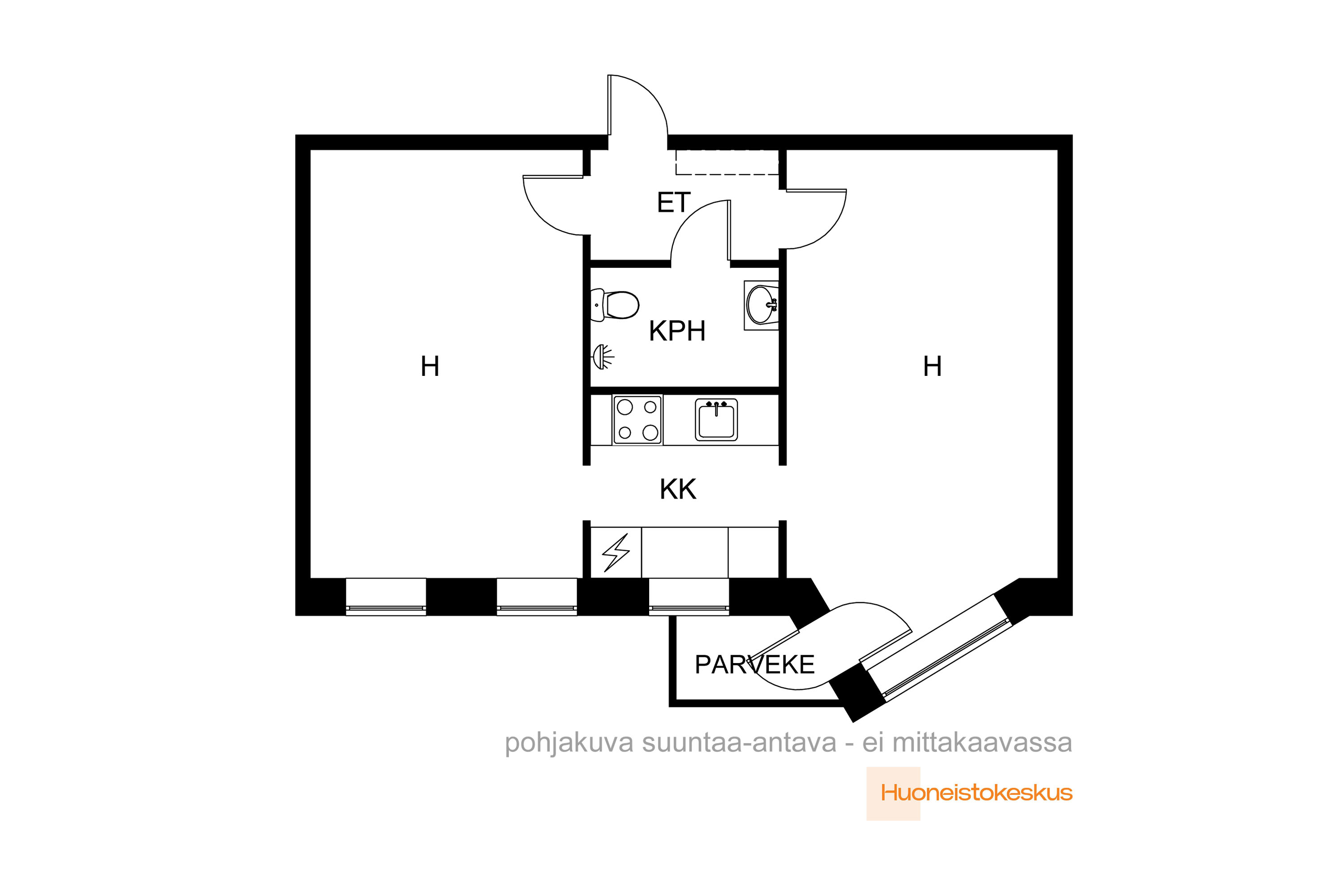 Sotkankatu 16, Tampere (Amuri), Kuva 2, Pohjapiirros