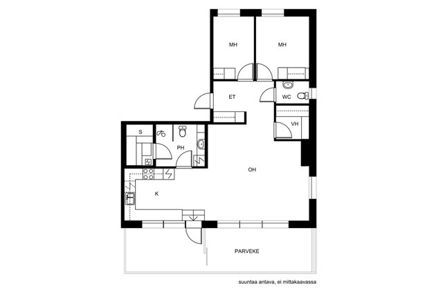 Torikatu 33, Joensuu (Keskusta), Kuva 20, esikatselu, Pohjapiirros