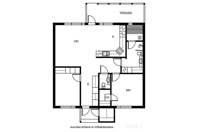 Oivankatu 2, Ylivieska (Pakola), Kuva 17, esikatselu, Pohjapiirros