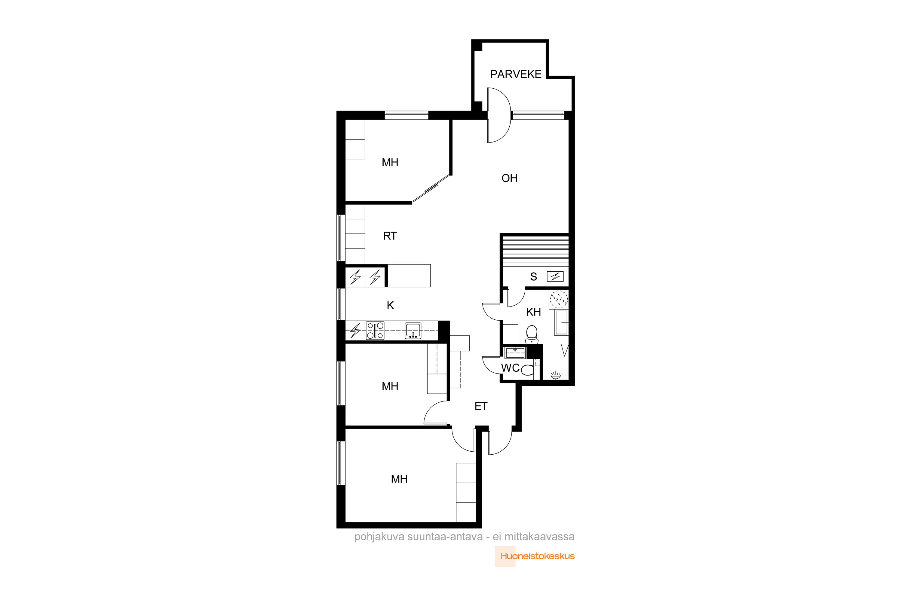 Johan Sederholmin tie 8, Helsinki (Herttoniemi), Kuva 2, Pohjapiirros