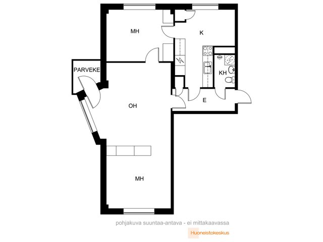 Paaskunnankatu 1, Turku (Nummi), Kuva 2, esikatselu, Pohjapiirros