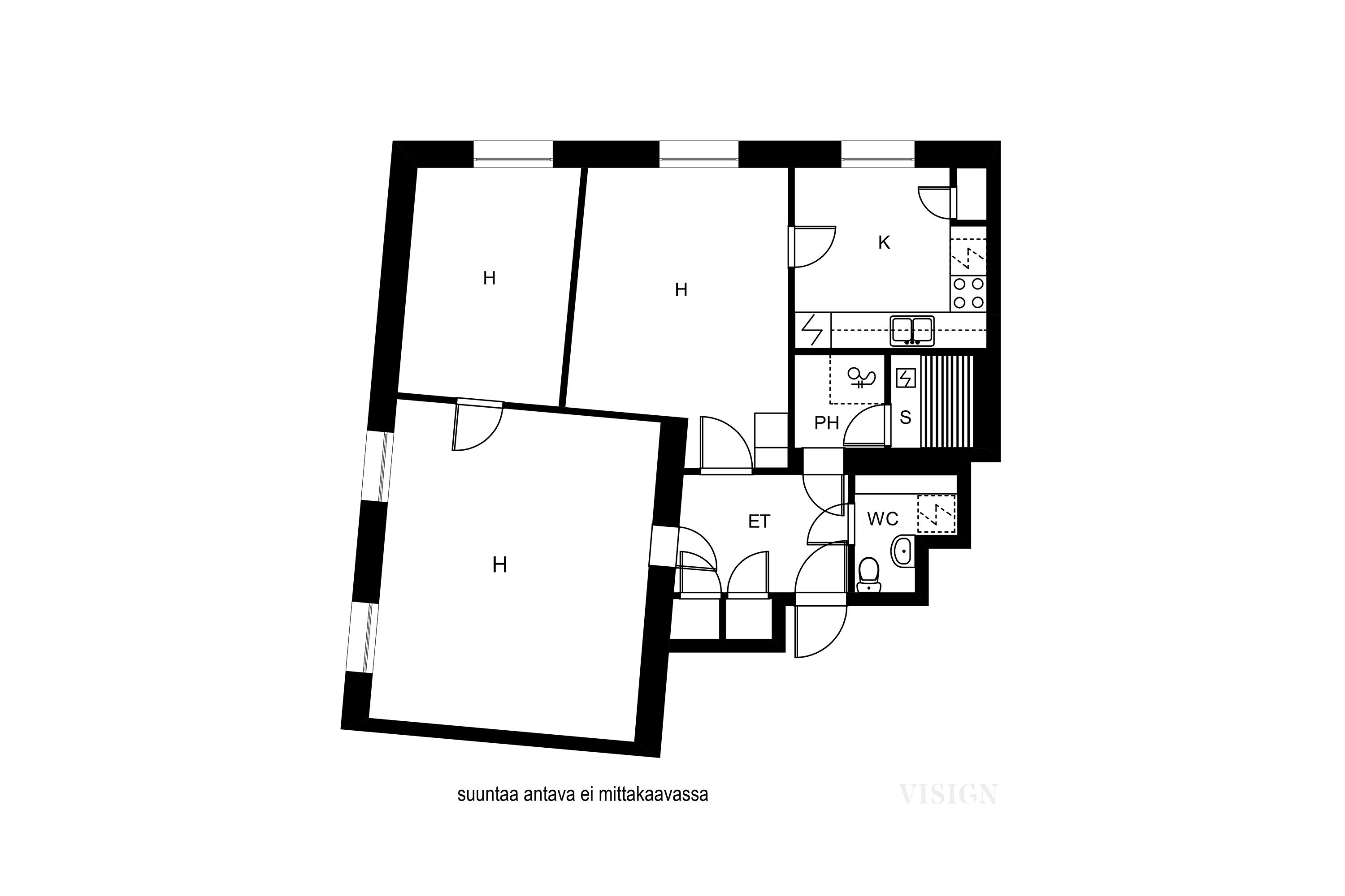 Pohjolankatu 4, Kuopio (Linnanpelto), Kuva 17, Pohjapiirros