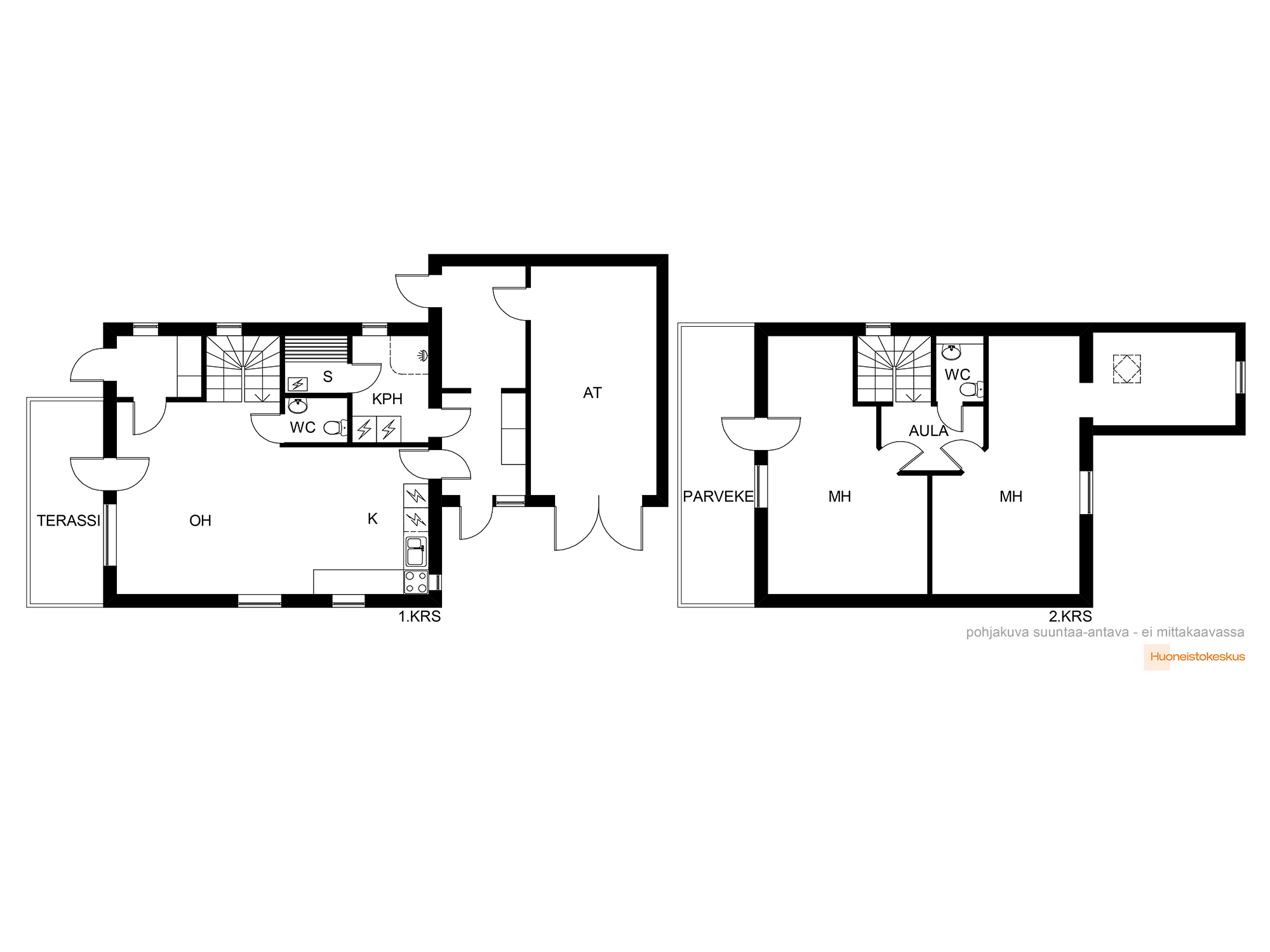 Rautahatuntie 14, Helsinki (Mellunkylä), Kuva 2, Pohjapiirros