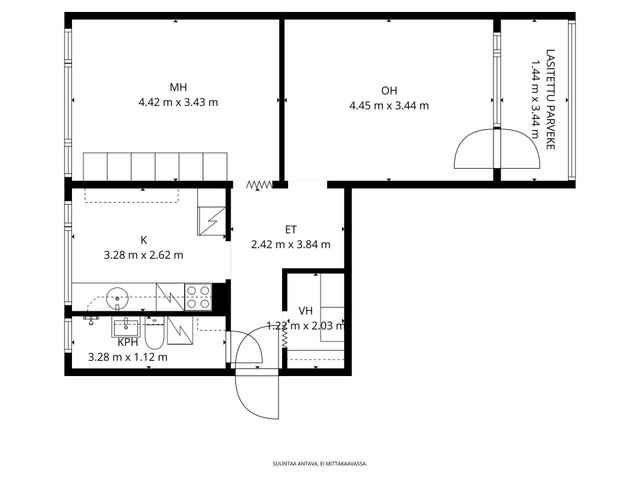 Kivisaarentie 12, Helsinki (Vuosaari), Kuva 2, esikatselu, Pohjapiirros