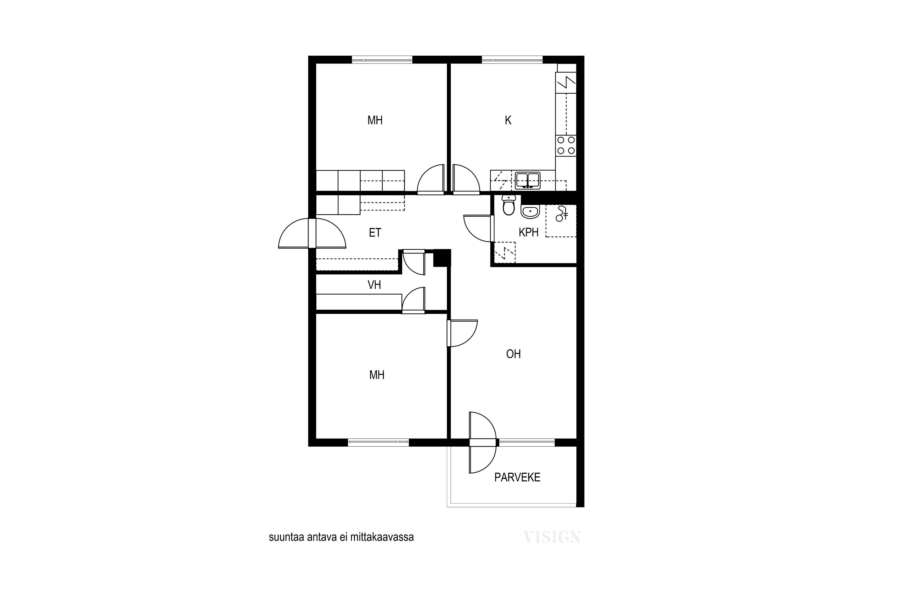 Luotsitie 6, Kuopio (Kelloniemi), Kuva 17, Pohjapiirros