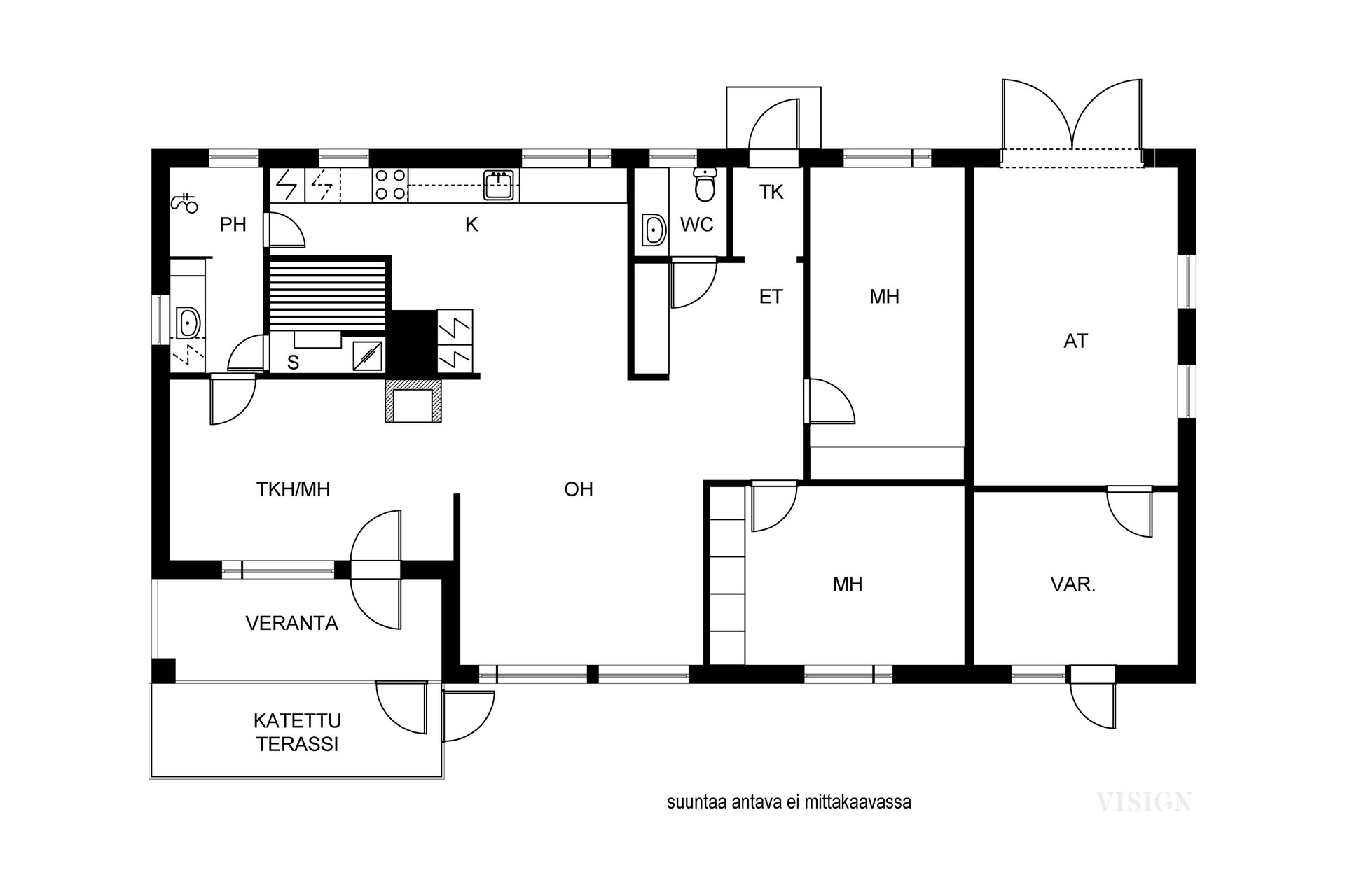 Sienitie 9, Lahti (Rakokivi), Kuva 2, Pohjapiirros