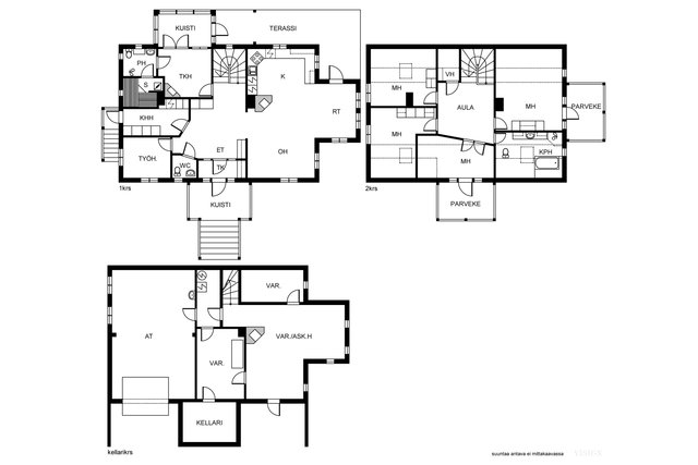 Kölitie 18, Helsinki (Hevossalmi, Laajasalo), Kuva 34, esikatselu, Pohjapiirros