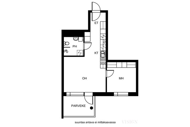 Taivaanpankontie 10C, Kuopio (Puijonlaakso), Kuva 2, esikatselu, Pohjapiirros