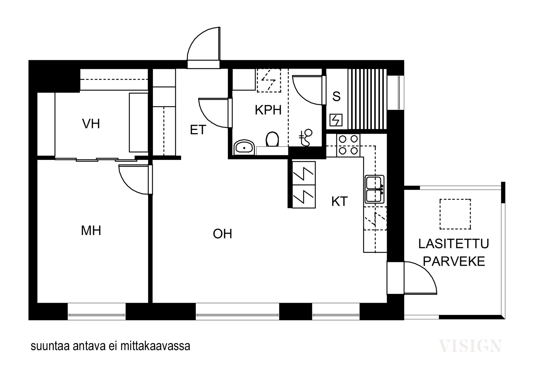 Helminauha 2, KUOPIO (Lehtoniemi), Kuva 18, Pohjapiirros