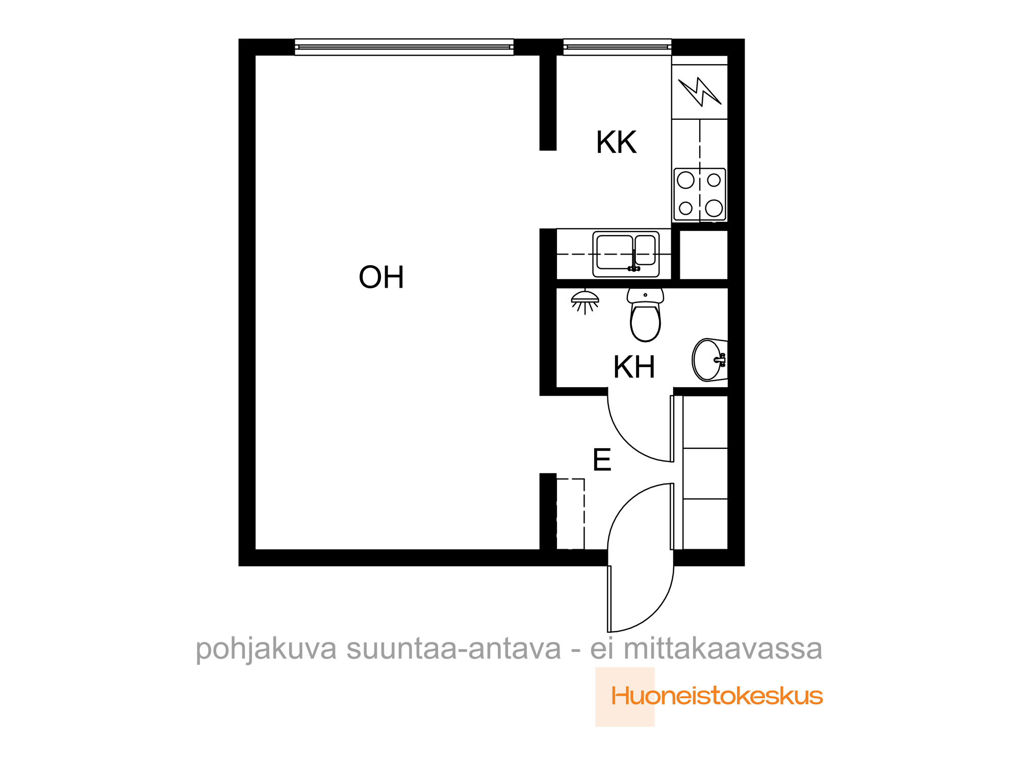 Papinkatu 7, Tampere (Nalkala), Kuva 2, Pohjapiirros