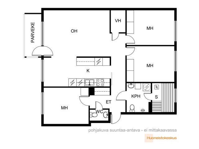 Saariselänkuja 2, Helsinki (Mellunmäki), Kuva 2, esikatselu, Pohjapiirros