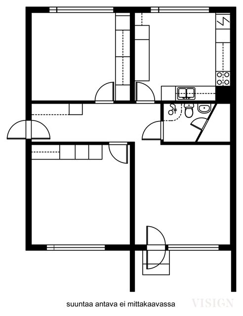 Riihisärkänkatu 5a, Joensuu (Pataluoto), Kuva 22, esikatselu, Pohjapiirros