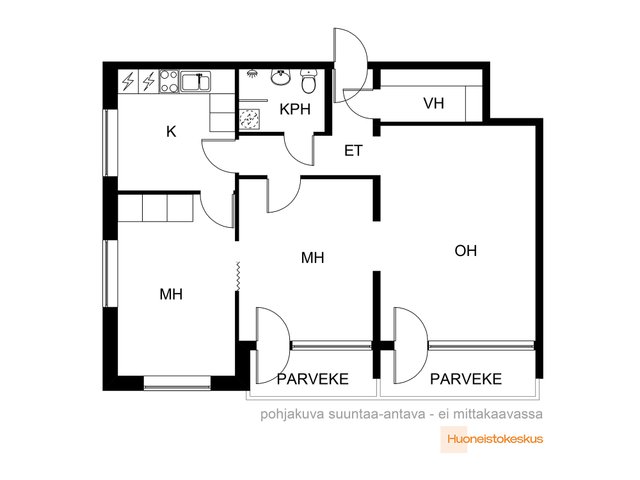 Suurlohjankatu 18, Lohja (Keskusta), Kuva 23, esikatselu, Pohjapiirros