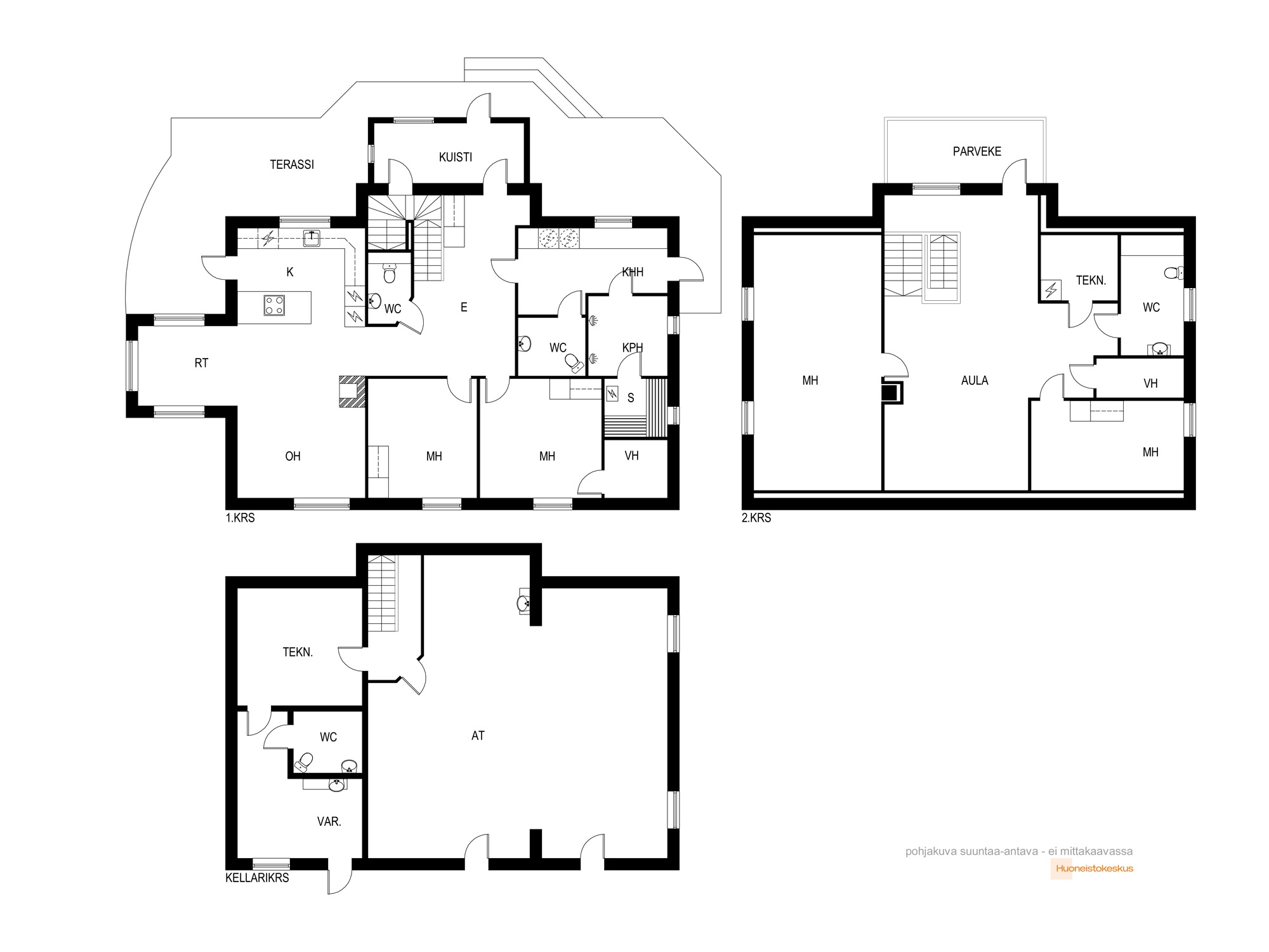 Kilpijoentie 19, Lieto, Kuva 2, Pohjapiirros