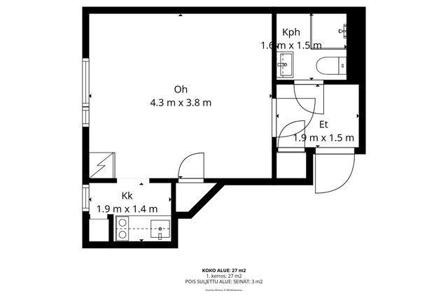 Mannerheimintie 132, Helsinki (Meilahti), Kuva 2, esikatselu, Pohjapiirros