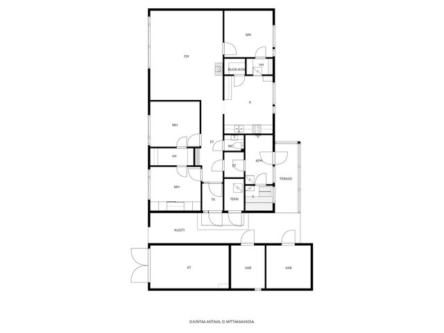 Koulutie 9, Nastola (Rakokivi), Kuva 2, esikatselu, Pohjapiirros