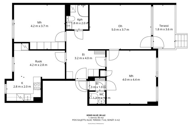 Suursuontie 8, Helsinki (Maunula), Kuva 2, esikatselu, Pohjapiirros