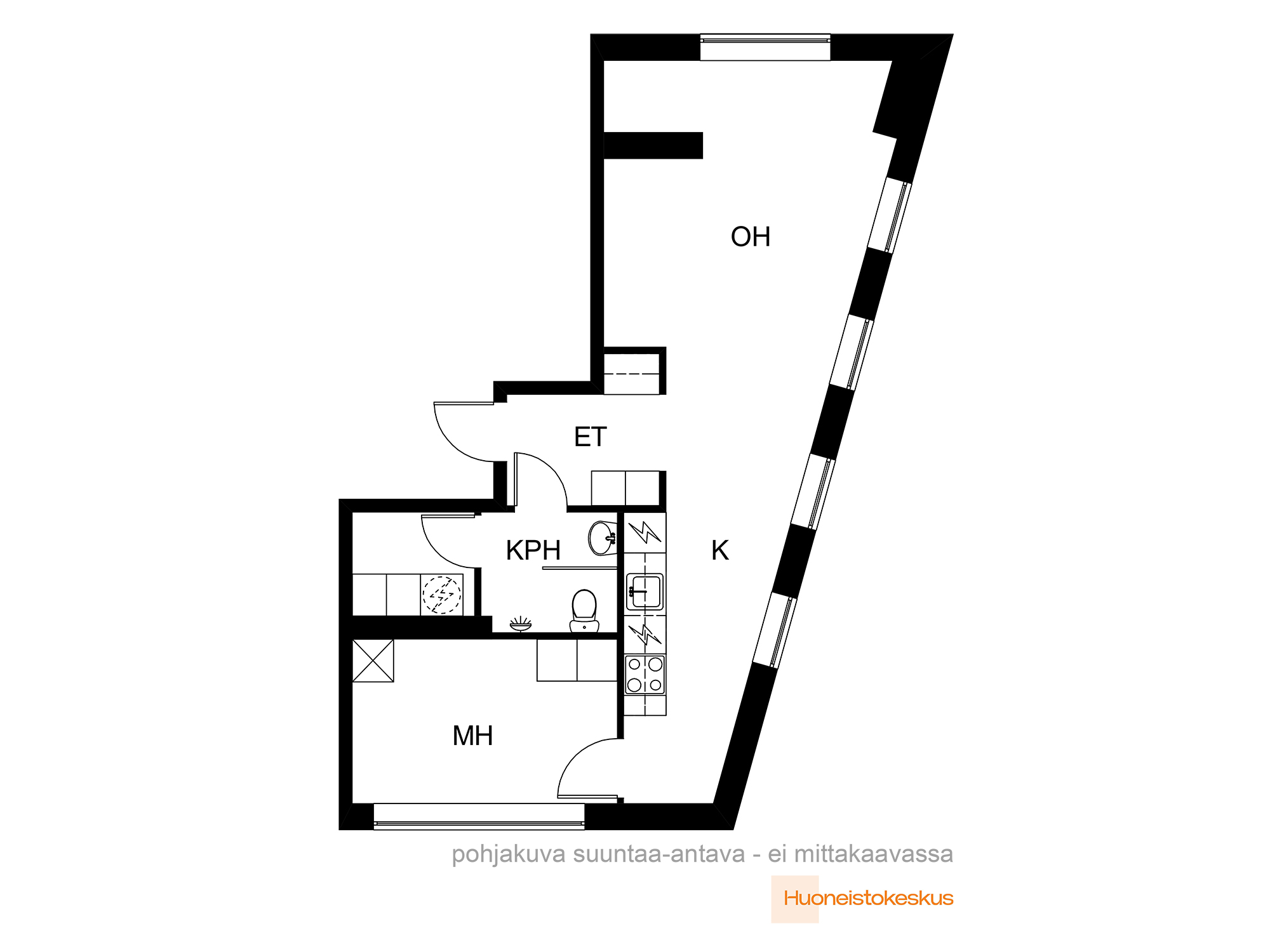 Ruissalontie 12a, Turku (Keskusta), Kuva 2, Pohjapiirros
