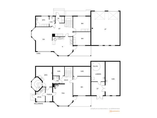 Aumakuja 3, Lieto (Hyvättylä), Kuva 2, esikatselu, Pohjapiirros