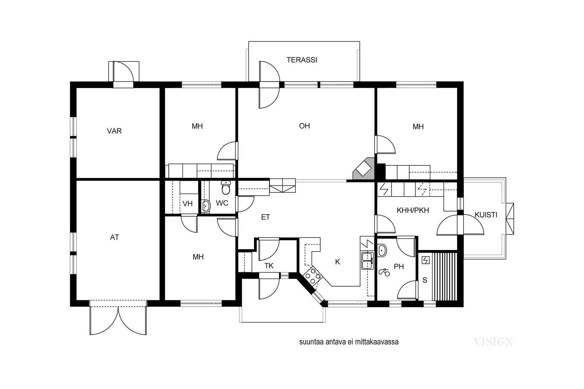 Saavikatu 4, Lahti (Koivukumpu), Kuva 2, Pohjapiirros