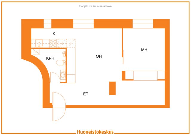 Viherniemenkatu 3, Helsinki (Hakaniemi), Kuva 17, esikatselu, Pohjapiirros