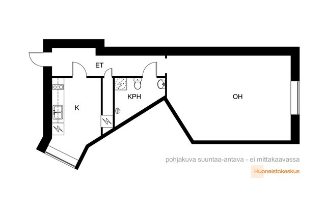 Pitkänsillanranta 17, Helsinki (Kallio), Kuva 2, esikatselu, Pohjapiirros