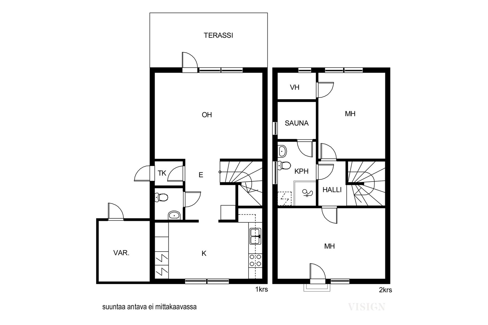 Tuomikuja 2, Kuopio (Päiväranta), Kuva 16, Pohjapiirros