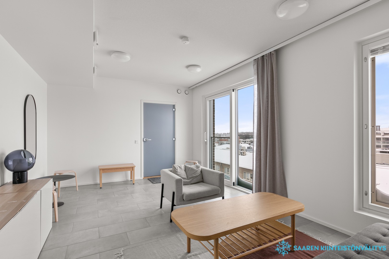 Taloyhtiön saunaosaston oleskelutila