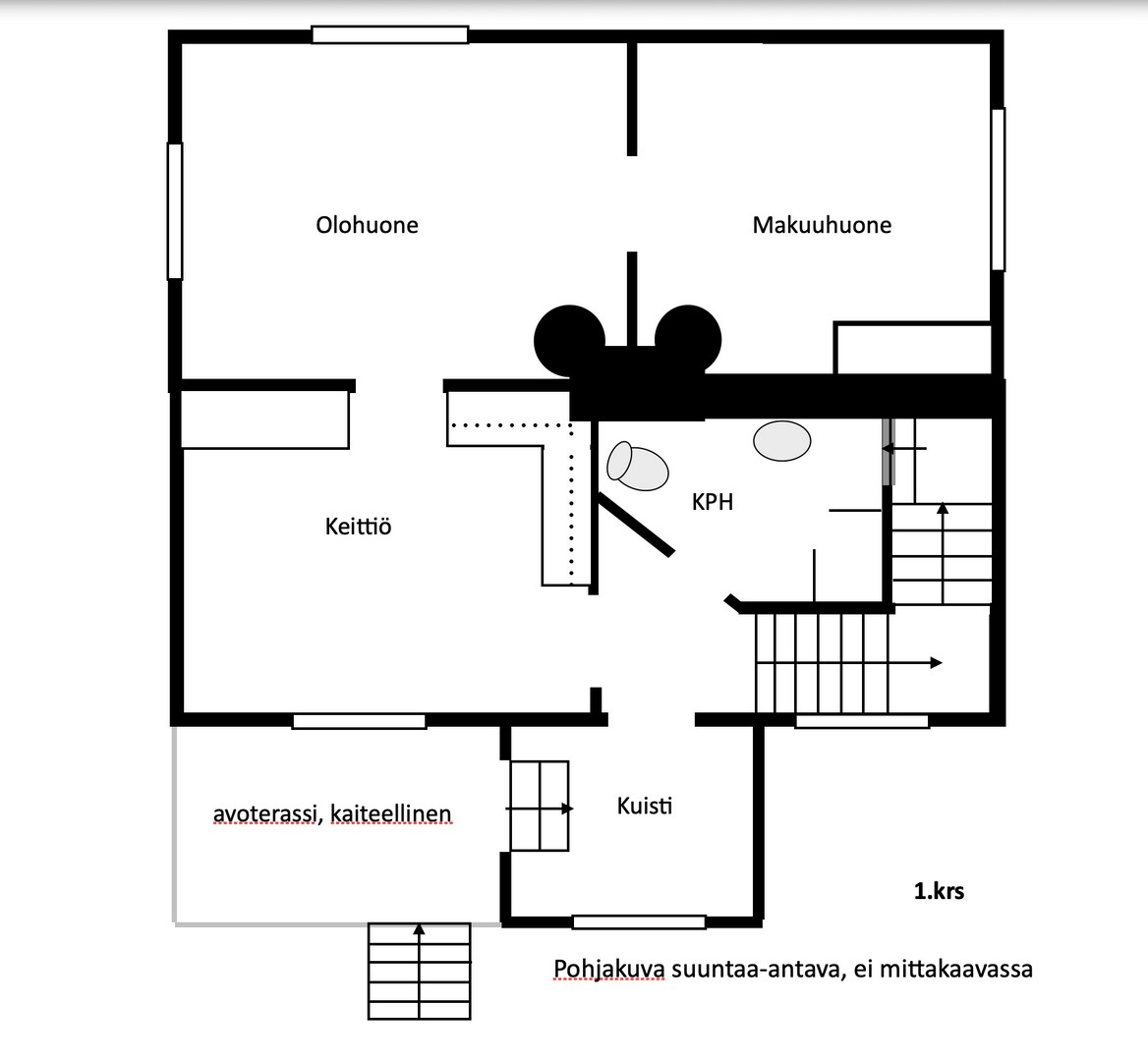 Suuntaa-antava pohjakuva, ei mittakaavassa
