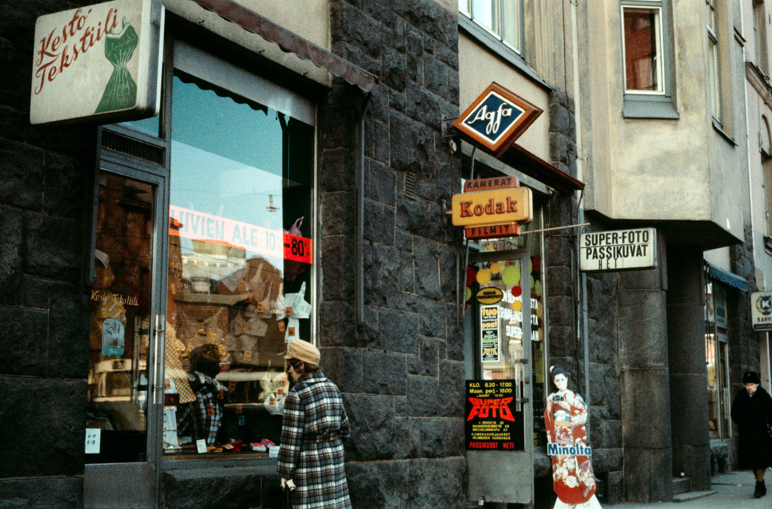 Hämeentie 30 vuonna 1974. Kuva: Helsingin kaupunginmuseo.