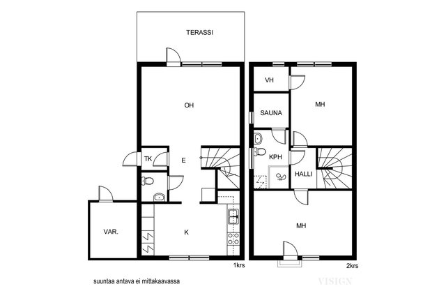 Tuomikuja 2, Kuopio (Päiväranta), Kuva 16, esikatselu, Pohjapiirros