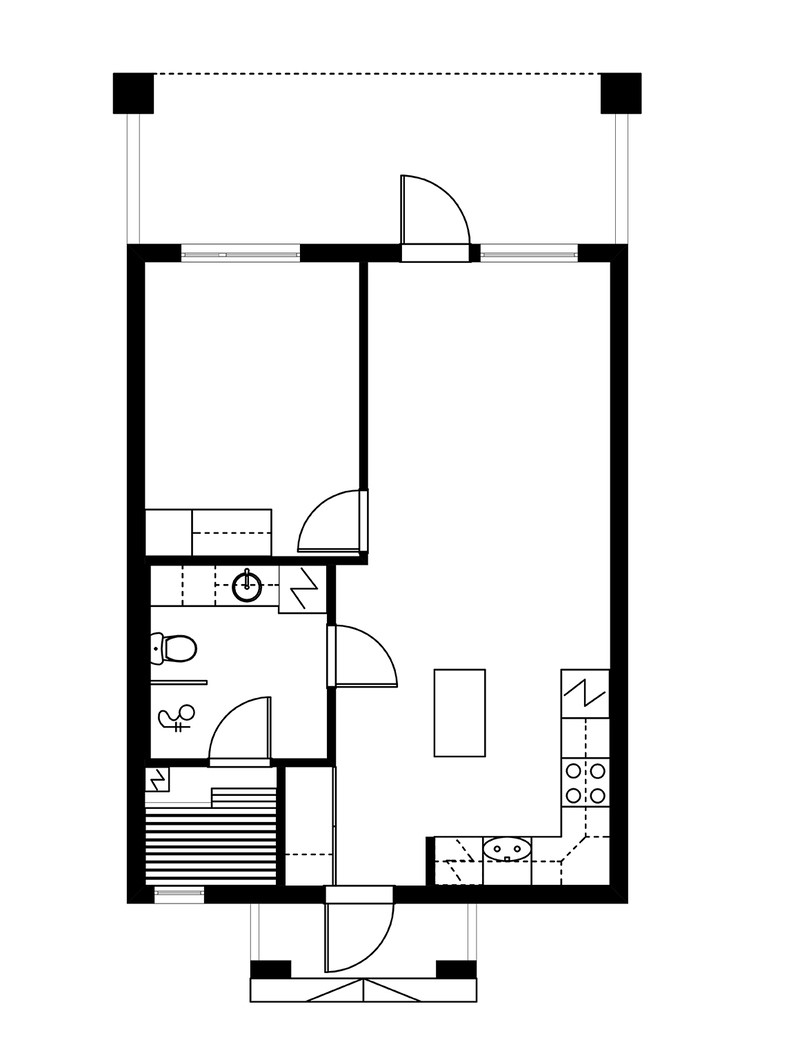 Lasikuja 8, Joensuu (Utra), Kuva 2, Pohjapiirros