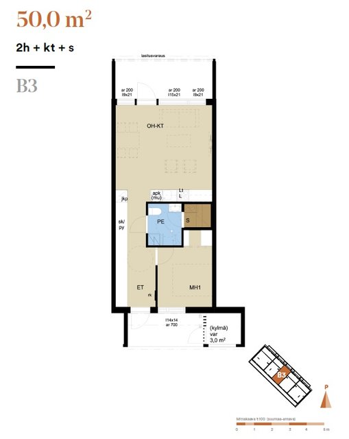 Savolanmutka 7, Kuopio (Savolanniemi), Kuva 4, esikatselu, Pohjapiirros