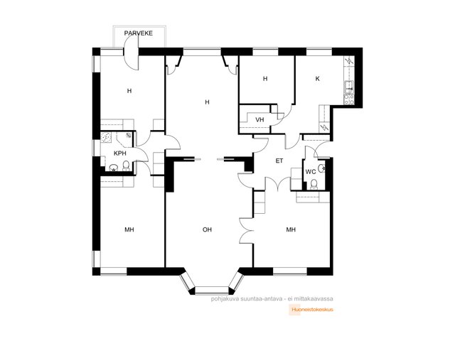 Hämeenpuisto 41, Tampere (Nalkala), Kuva 2, esikatselu, Pohjapiirros