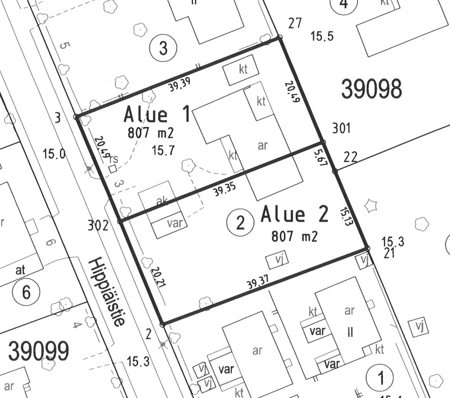 Hippiäistie 3, Helsinki (Tapaninkylä), Kuva 12, Pohjapiirros