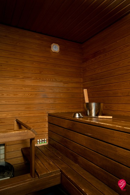 Sauna on kompakti ja viintyisä.