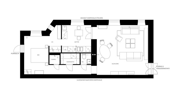 Fredrikinkatu 20, Helsinki (Punavuori), Kuva 3, esikatselu, Pohjapiirros