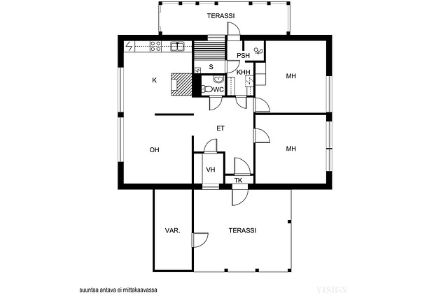 Pyyntie 2, Nilsiä (Nilsiä), Kuva 17, esikatselu, Pohjapiirros