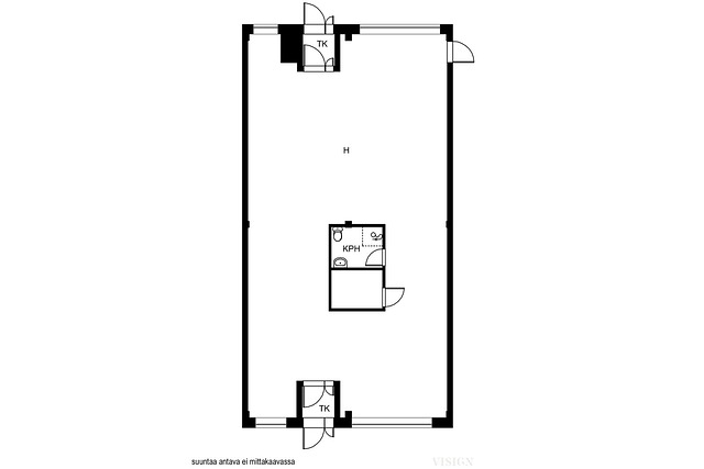 Toripiha 1, Nivala (Keskusta), Kuva 19, esikatselu, Pohjapiirros