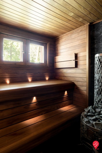 Tunnelmallinen puulämmitteinen sauna